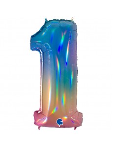 Balão Número 1 Arco-Íris